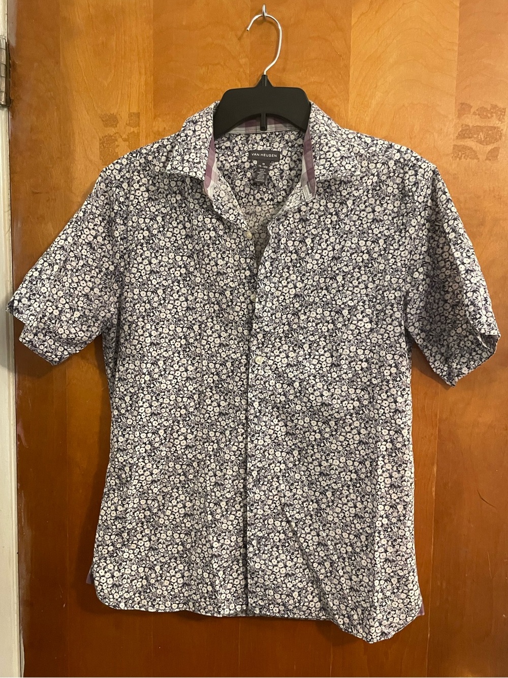 Floral Print Van Heusen Perfect-Fit Casual Button Up